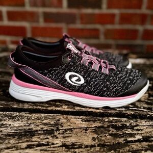 Dexter Jenna 2 Women’s Size 9.5 Pink Gray & Black Knit Dexlite Bowling Shoes M2